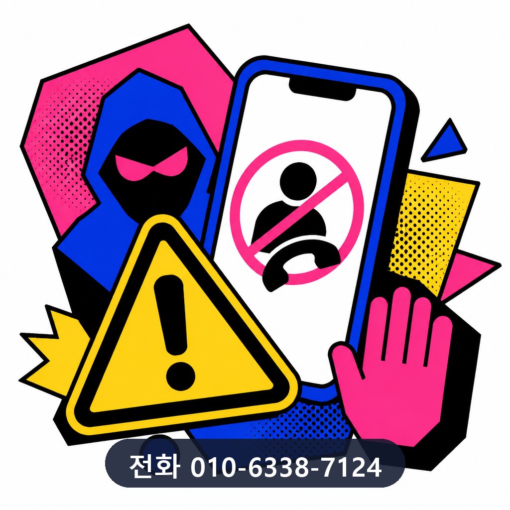 신용카드 한도 현금화 피해 예방 이미지 · 문의 010-6338-7124